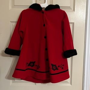 Embroidered Vintage Girls Coat